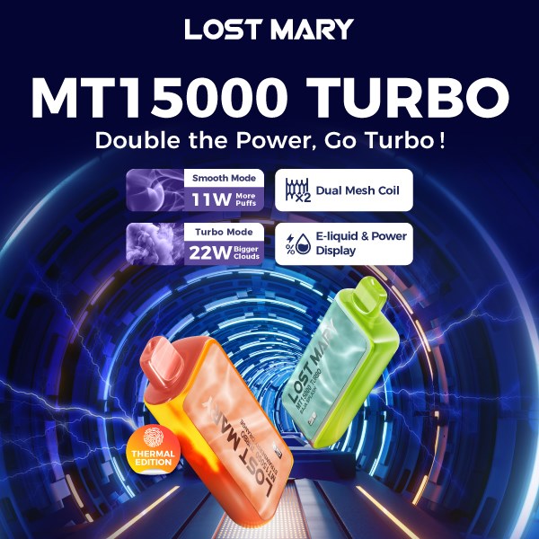 Lost Mary MT15000 Turbo Disposable, 5CT