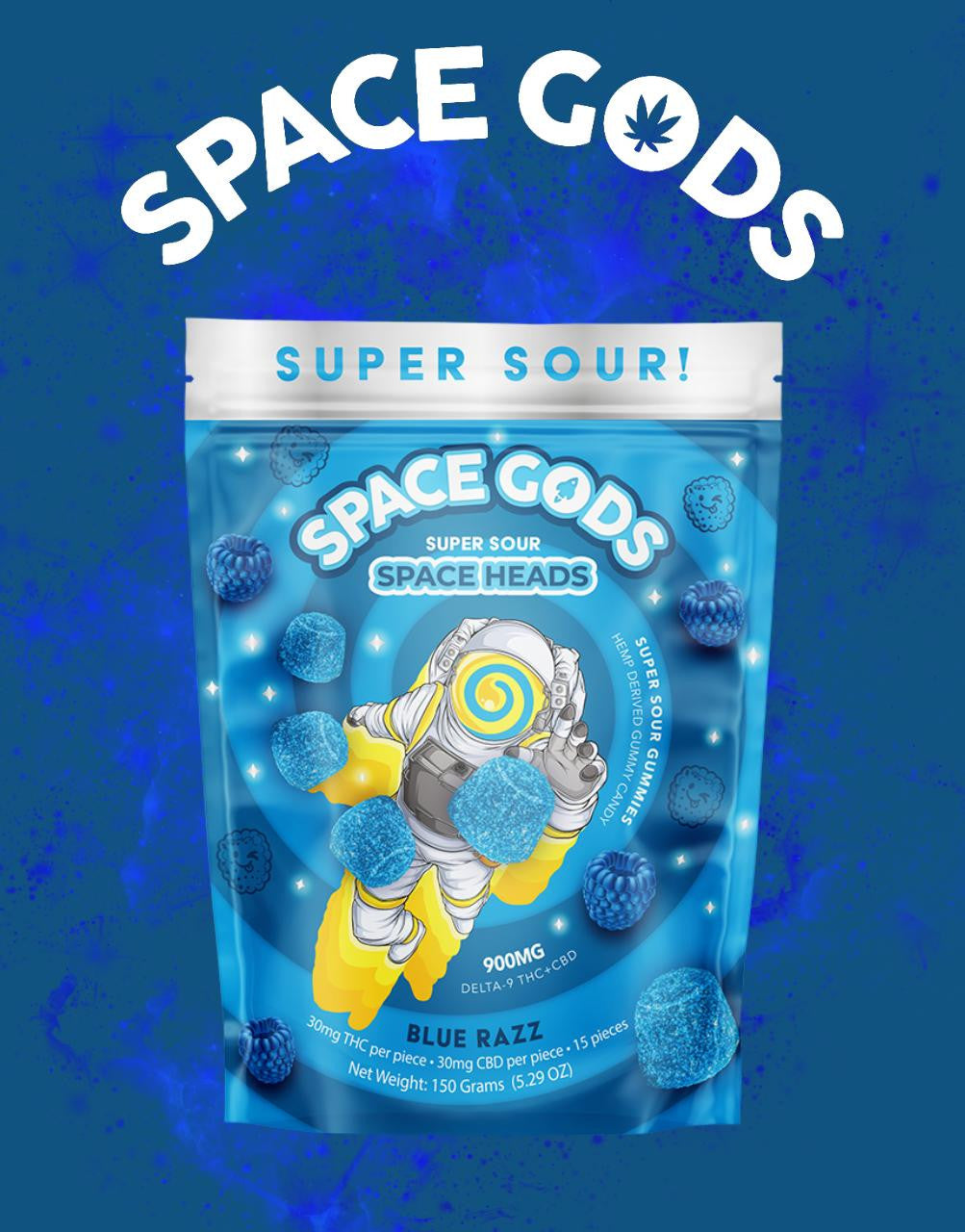 SPACE GODS SPACE GUMMIES THC/CBD 900MG